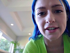 Grosser schwanz, Grosse titten, Blasen, Flasche, Pov, Rasiert