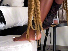 Africain, Amateur, Gode, Fait maison, Lingerie, Masturbation, Solo, Jouets