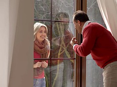 OLD4K. Pretty woman knows no hesitation, so she gets fucked by an older man