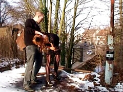 チン, 下着, アウトドア, 娼婦, 公共, 赤毛, ティーン, ヤリマンの