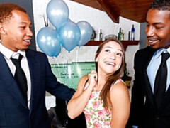 Negro, Mamada, Morena, Doble penetracion, Peludo, Interracial, Adolescente, Trio