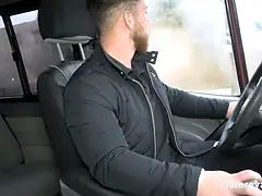 デカパイ, ブロンド, フェラチオ, 車, 中出し, Hd, 淫乱熟女, 馬乗り