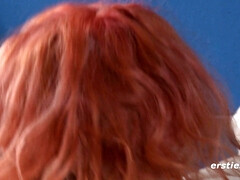 Lulu and Rose Spark Redhead and Brunette Lesbian Fire