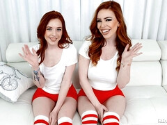 Chica, Mamada, Sexo duro, Hd, Realidad, Pelirrojo, Trio