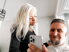 デカ尻, デカチン, デカパイ, ブロンド, フェラチオ, 淫乱熟女, オマンコ, オッパイの