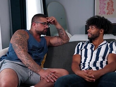 In den arsch, Grosser schwanz, Blasen, Schwanz, Hundestellung, Schwul, Handjob, Hd