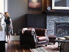 Amerikaans, Badkamer, Bruinharig, Masturbatie, Moeder, Kut duiken, Roodharige vrouw, Alleen