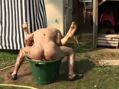 hot milf fucking in the garden