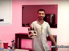 18 летние, Азиатки, Минет, Брюнетки, Вчетвером, Подружка, Реалити, Молоденькие