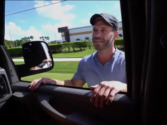 お尻, デカパイ, ブロンド, フェラチオ, イく瞬間, ハードコア, ホテル, 異人種間