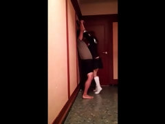 Japanese teen ball kick hard