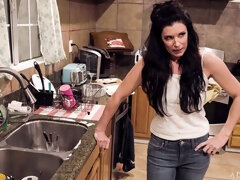 黒人, フェラチオ, 茶髪の, バック, ダブル開発, ティーン, 三人, オッパイの