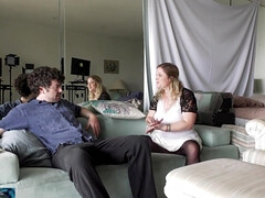 Enthousiasteling, Grote kont, Blond, Lul, Gezin, Hardcore, Hd, Natuurlijk