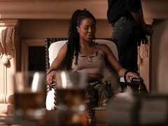 お尻, チン, 黒人, ハードコア, なめる, ポルノスター, オマンコ, ラフ