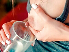 Pijpbeurt, Hondjeshouding, Jurk, Fetisj, Ondergoed, Melk, Geschoren, Tieten likken