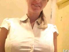 Chesty Shelby Moon facial cumshot jizz shot