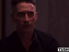 フェラチオ, 茶髪の, 手コキする, なめる, オマンコ, 馬乗り, 三人, オッパイの