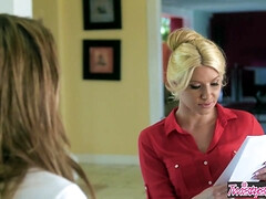 Hot Lesbians Anikka Albrite And Aspen Ora Eat Pussies During The Job Interview