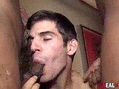 素人, デカチン, フェラチオ, 顔射, グループ, オナニー, オージー, コキ