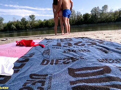 Strand, Grote lul, Grote mammen, Hardcore, Italiaans, Orgasme, Openbaar, Kut duiken