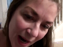 Tante, Blasen, Behaart, Reif, Milf, Mutti, Pov, Muschi