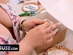 デカパイ, Hd, 熟年, 淫乱熟女, 怪物, 赤毛, ラフ, 叫ぶ