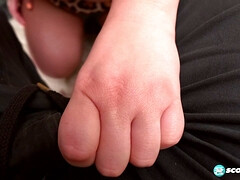 ぽっちゃり, デカパイ, ブロンド, フェラチオ, ぽちゃ, 口内発射, イく瞬間, 天然