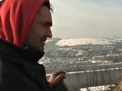 PREMIUMGFS - Slutty snow teen fucks grandpas cock