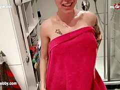 18 ans, Amateur, Gros seins, Sucer une bite, Fétiche, Allemand, Avaler, Adolescente