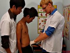 Anal, Asiatique, Médecin, Érotique, Homosexuelle, Maigrichonne, Adolescente, Plan cul à trois