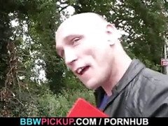 Curly BBW seduced by a stranger