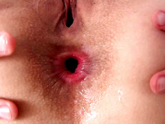 Bruinharig, Seksspeelgoed, Spijkerbroeken, Slipje, Kut duiken, Geschoren, Strak, Speelgoed