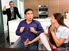 Enthousiasteling, Pijpbeurt, Hondjeshouding, Latijnse vrouw, Natuurlijke tieten, Mager, Tiener, Tieten likken