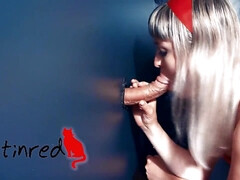 Grosser schwanz, Blondine, Nahaufnahme, Besamung, Kehlenfick, Schwanzloch, Orgasmus, Ablutschen