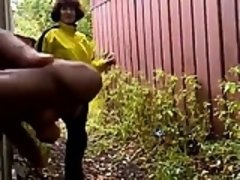 Enthousiasteling, Fetisj, Rijpe lesbienne, Buiten, Openbaar