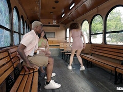 RK Prime - The Fucking Public Bus Threesome 2 - Ameena Green
