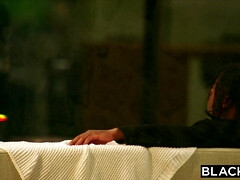 Naomi Swann gets her pussy fucked by the black monster cock