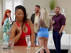 Anaal, Zwart, Pijpbeurt, Dichtbij, Zwart, Groep, Interraciaal, Trio