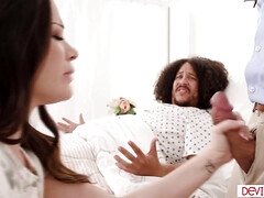 Sucer une bite, Gorge profonde, Queue, Médecin, Hard, Hd, Petite femme, Épouse