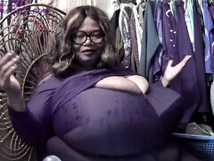 ぽっちゃり, 古典, チン, 黒人, 女, 乳首, 一人, ウェブカメラ