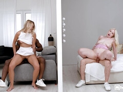 Grote kont, Zwart, Kwartet, Handbeurt, Zoenen, Masturbatie, Kut duiken, Kort haar
