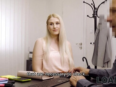 Auditie, Blond, Pijpbeurt, Rondborstig, Hondjeshouding, Hd, Moeder die ik wil neuken, Kantoor