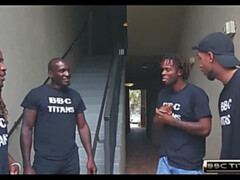 Cul, Blonde, Tir de sperme, Double pénétration, Groupe, Hard, Hd, Interracial