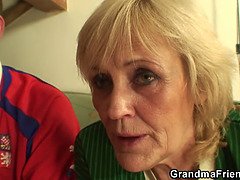 美人, ブロンド, エロ熟女, 熟年, 淫乱熟女, 母, 義母, 三人