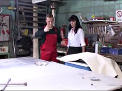 Grosse bite, Gros seins, Sucer une bite, Couple, Allemand, Hard, Public, Nénés