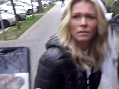 Blondine, Blasen, Braut, Tschechisch, Europäisch, Geld, Pov, Rau