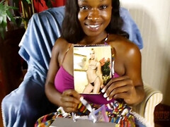 Amateur, Noire, Lingerie, Masturbation, Chatte, Rasée, Solo, Nénés