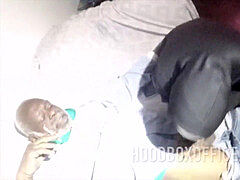 Black Grandapa spear deep-throated by gf & mom ghetto pussy