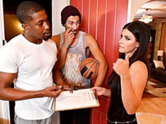 Negro, Mamada, Morena, Doble penetracion, Interracial, Hombre hombre mujer, Adolescente, Trio