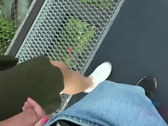 素人, 黒人, フェラチオ, 茶髪の, 中出し, 黒人, 足コキ, 彼女